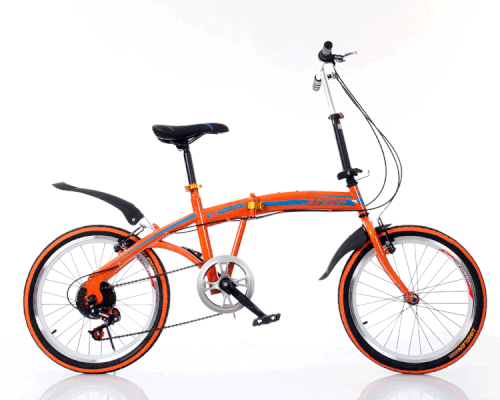 Foldy Bike 2.0 Αεροδυναμικό Σπαστό Ποδήλατο με 6 Ταχύτητες, V Brakes Φρένα Μπρος/ Πίσω, Αναδιπλούμενο Σκελετό, Τιμόνι & Πετάλια & Ανακλαστήρα Πίσω